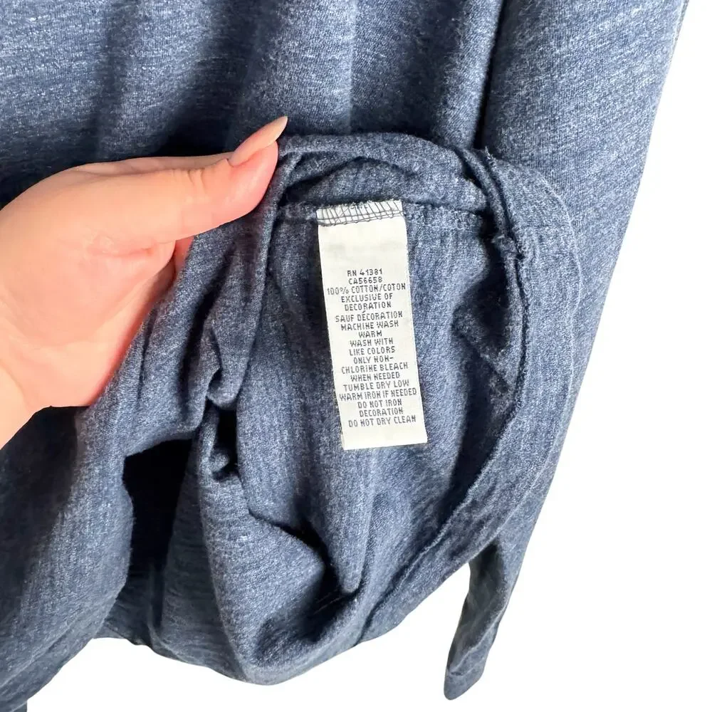 Polo Ralph Lauren Blue Jersey Cotton Long Sleeve Crew Neck Top‎ SZ XXL Casual